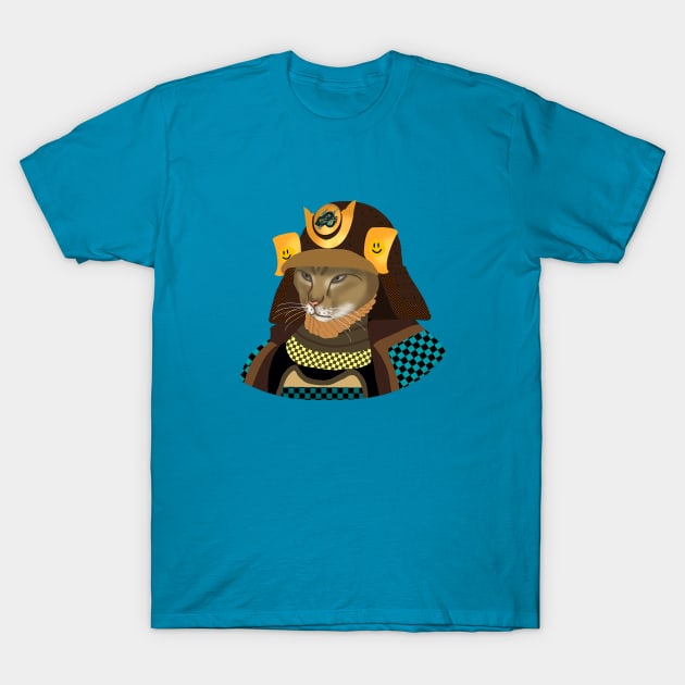 Samurai cat T-Shirt by Red Zebra